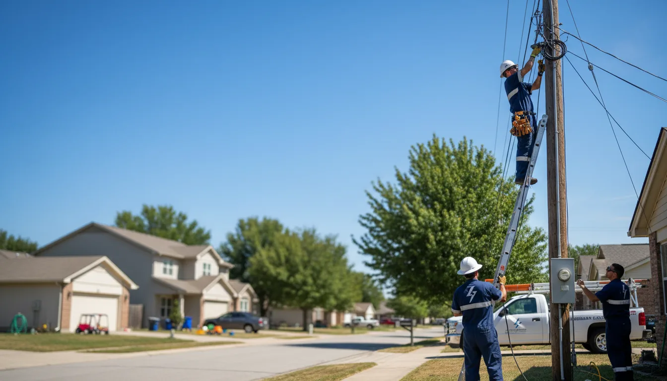 Residential electrician providing installation services in Richmond, TX